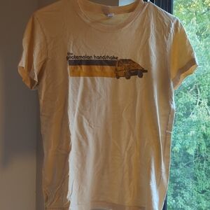 American Apparel Tan Graphic Tee